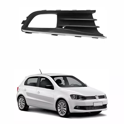 Grade Parachoque Dianteiro Gol/ Voyage G6 Com Furo Direito Friso Cromado