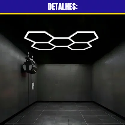 Iluminação Em Led Hexagonal Com 5 Células 