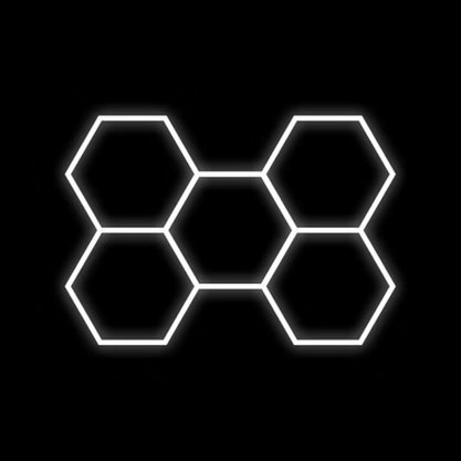 Iluminação Em Led Hexagonal Com 5 Células KERS