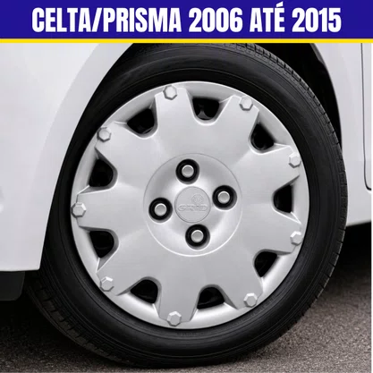 Jogo Calota Aro 13 Chevrolet Celta Prisma 2006 Até 2015