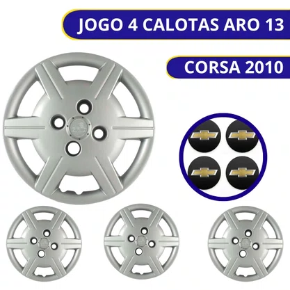 Jogo Calota Aro 13 Corsa 2010 Até 2015