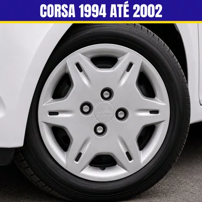 Jogo Calota Aro 13 Corsa Corsa Hatch, Sedan 1994 Até 2002 