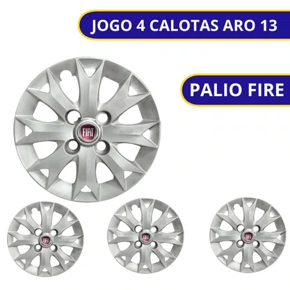 Jogo Calota Aro 13 Fiat Palio Fire 2014