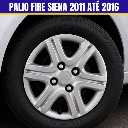 Jogo Calota Aro 13 Fiat Palio Fire Siena 2011 Até 2016