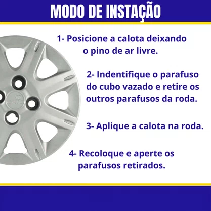 Jogo Calota Aro 13 Fiat Uno Way Economy 1987 Até 2009