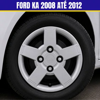 Jogo Calota Aro 13 Ford Ka 2008 Até 2012 
