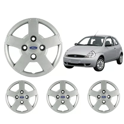 Jogo Calota Aro 13 Ford Ka 2008 Até 2012 