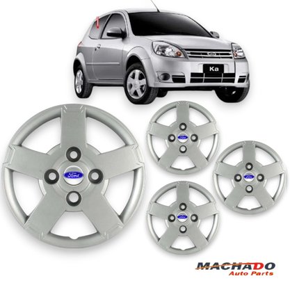 Jogo Calota Aro 13 Ford Ka 2008 Até 2012 