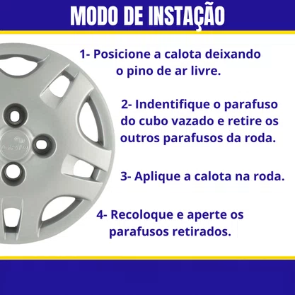 Jogo Calota Aro 13 Gol G4 City Trend 2005 Até 2014