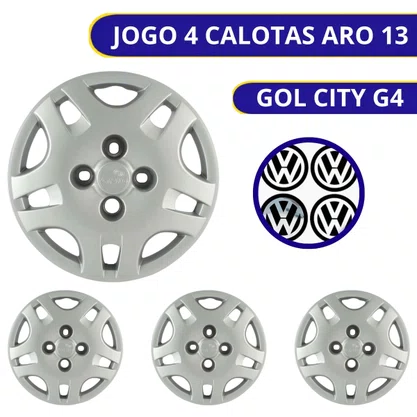 Jogo Calota Aro 13 Gol G4 City Trend 2005 Até 2014