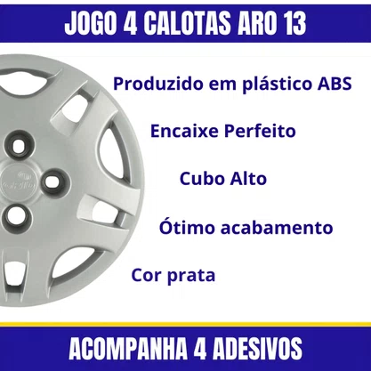 Jogo Calota Aro 13 Gol G4 City Trend 2005 Até 2014