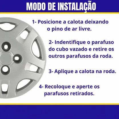 Jogo Calota Aro 13 Gol G4 City Trend 2005 Até 2014