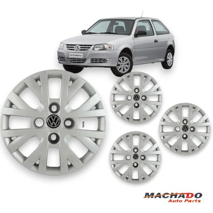 Jogo Calota Aro 13 Volkswagen Gol G4 Ecomotion 2005 Até 2014
