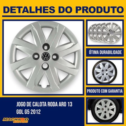 Jogo Calota Aro 13 Gol Saveiro Voyage G5 2010 Até 2013