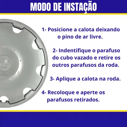 Jogo Calota Aro 13 Gol Parati G3 1999 Até 2003 