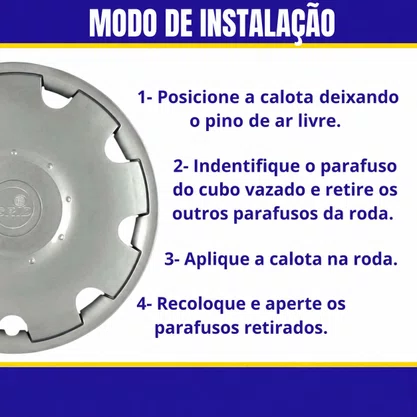 Jogo Calota Aro 13 Gol Parati G3 1999 Até 2003 
