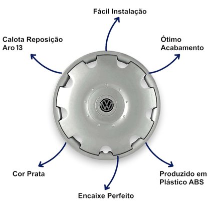 Jogo Calota Aro 13 Gol Parati G3 1999 Até 2003 