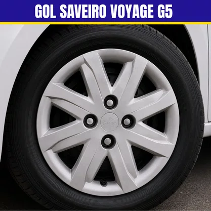 Jogo Calota Aro 13 Gol Saveiro Voyage G5 2010 Até 2013
