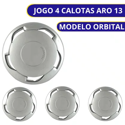 Jogo Calota Aro 13 Modelo Orbital (Futura) 