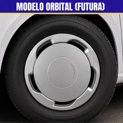 Jogo Calota Aro 13 Modelo Orbital (Futura) 