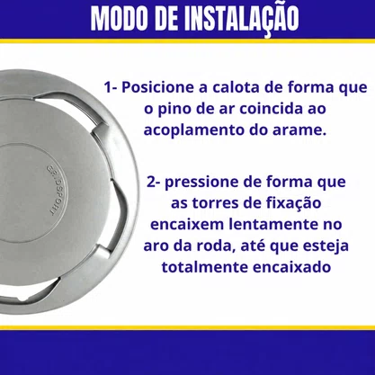 Jogo Calota Aro 13 Modelo Orbital (Futura) 