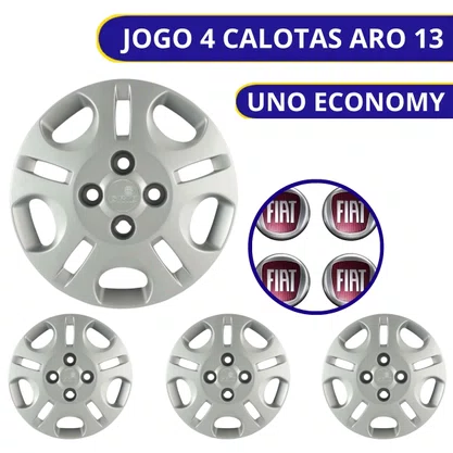 Jogo Calota Aro 13 Uno Economy 2008 Até 2010 