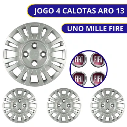 Jogo Calota Aro 13 Uno Mille Fire 2004 2005 Cubo Baixo 