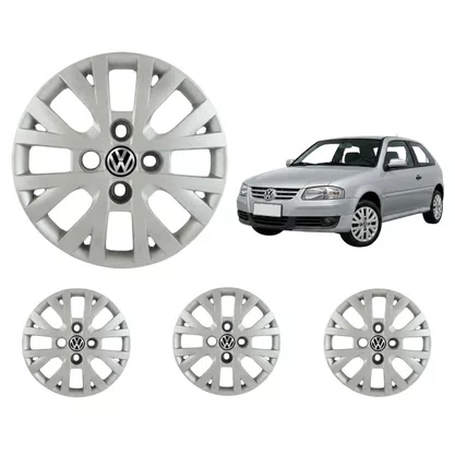 Jogo Calota Aro 13 Volkswagen Gol G4 Ecomotion 2005 Até 2014