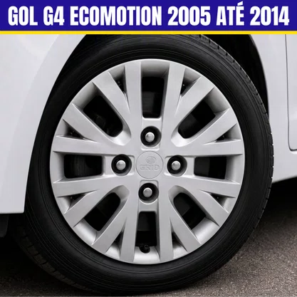 Jogo Calota Aro 13 Volkswagen Gol G4 Ecomotion 2005 Até 2014