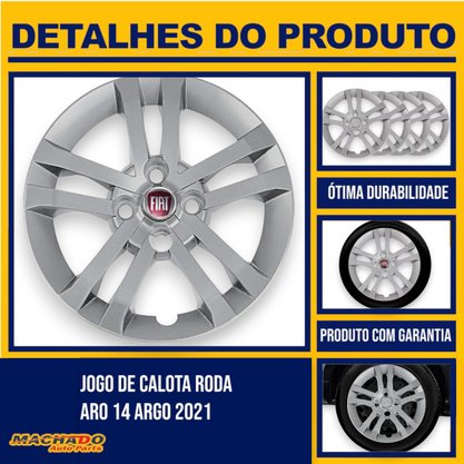 Jogo Calota Aro 14 Argo Após 2021