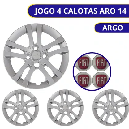 Jogo Calota Aro 14 Argo Após 2021