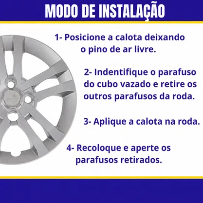Jogo Calota Aro 14 Argo Após 2021