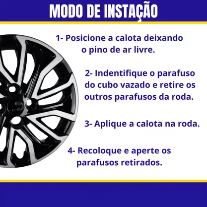 Jogo Calota Aro 14 Argo Cronos Após 2021 Preto Prata