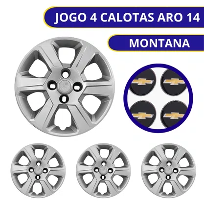 Jogo Calota Aro 14 Chevrolet Montana 2011 Até 2020