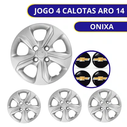 Jogo Calota Aro 14 Chevrolet Onix Após 2020