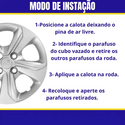Jogo Calota Aro 14 Chevrolet Onix Após 2020
