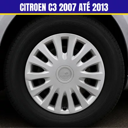Jogo Calota aro 14 Citroen C3 2007 Até 2013