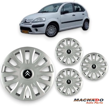 Jogo Calota aro 14 Citroen C3 2007 Até 2013