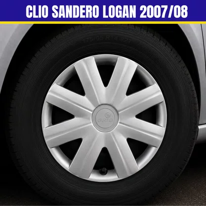 Jogo Calota aro 14 Clio Sandero Logan 2007/08 Cubo Padrão