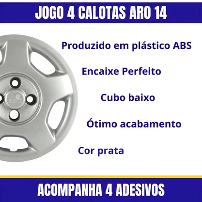 Jogo Calota aro 14 Corsa 2002 Até 2012