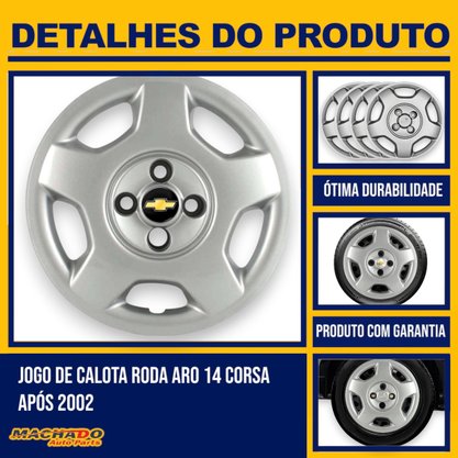 Jogo Calota aro 14 Corsa 2002 Até 2012