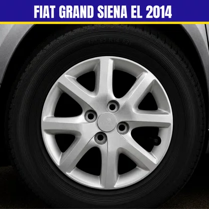  Jogo Calota Aro 14 Fiat Grand Siena EL 2014 