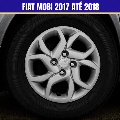 Jogo Calota Aro 14 Fiat Mobi 2017 Até 2018