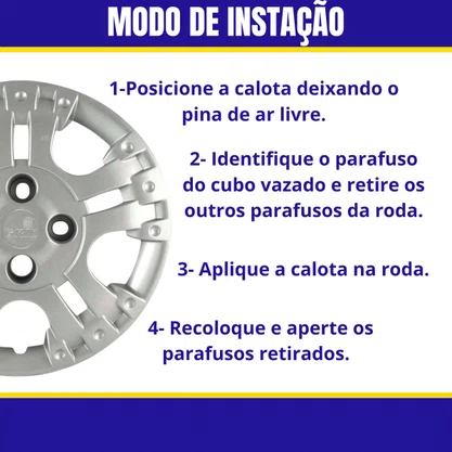 Jogo Calota Aro 14 Fiat Palio Adventure Locker 2008 Até 2014