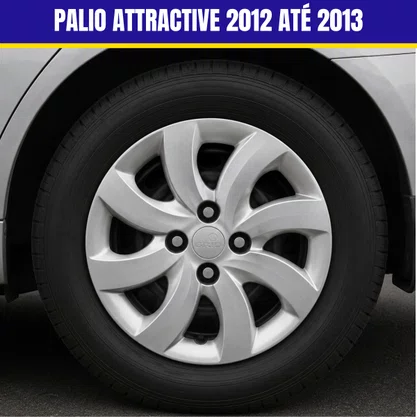 Jogo Calota Aro 14 Fiat Palio Attractive 2012 Até 2013