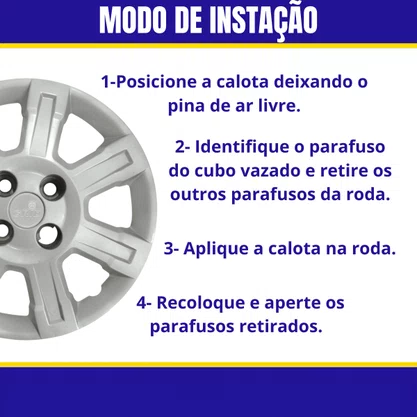 Jogo Calota Aro 14 Fiat Strada Trekkinig 2014