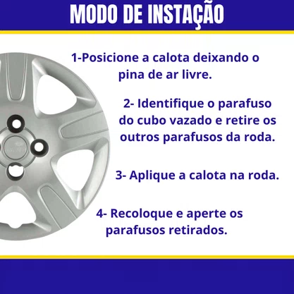 Jogo Calota Aro 14 Fiat Strada Weekend 2014 Até 2020