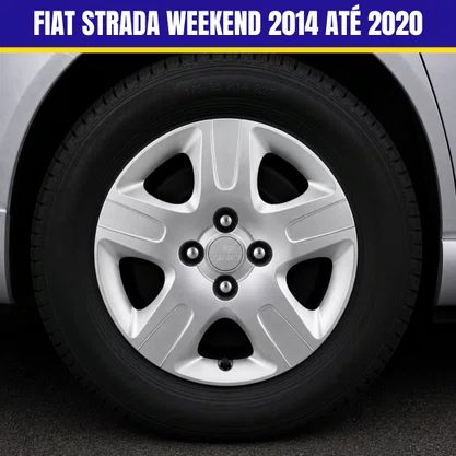 Jogo Calota Aro 14 Fiat Strada Weekend 2014 Até 2020