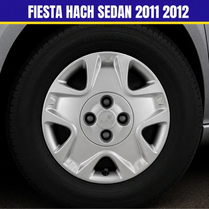 Jogo Calota Aro 14 Fiesta Hach Sedan 2011 2012 Cubo Baixo 