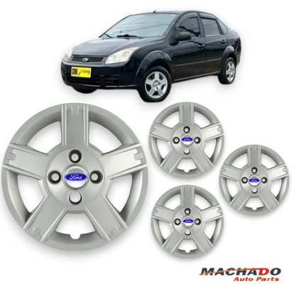 Jogo Calota Aro 14 Ford Fiesta 2008 Até 2010 